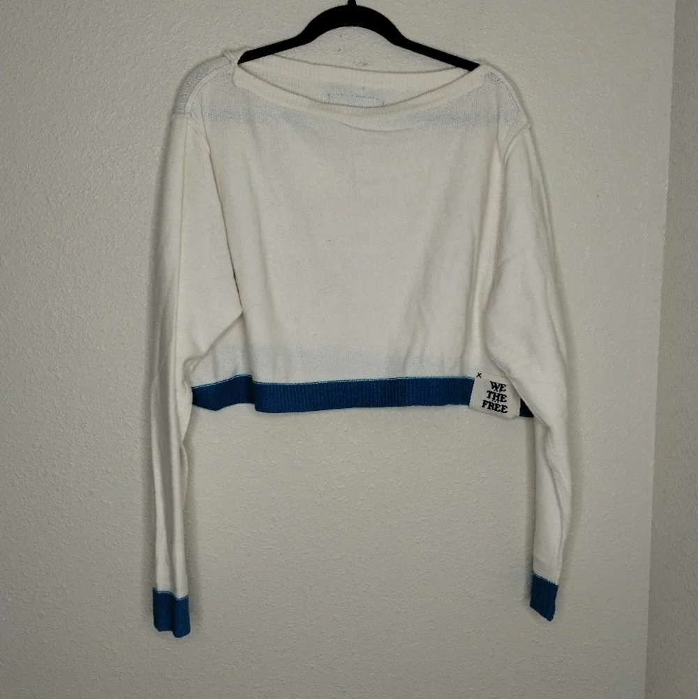 Free People We the Free Into the Blue Sweater Women's Size Small